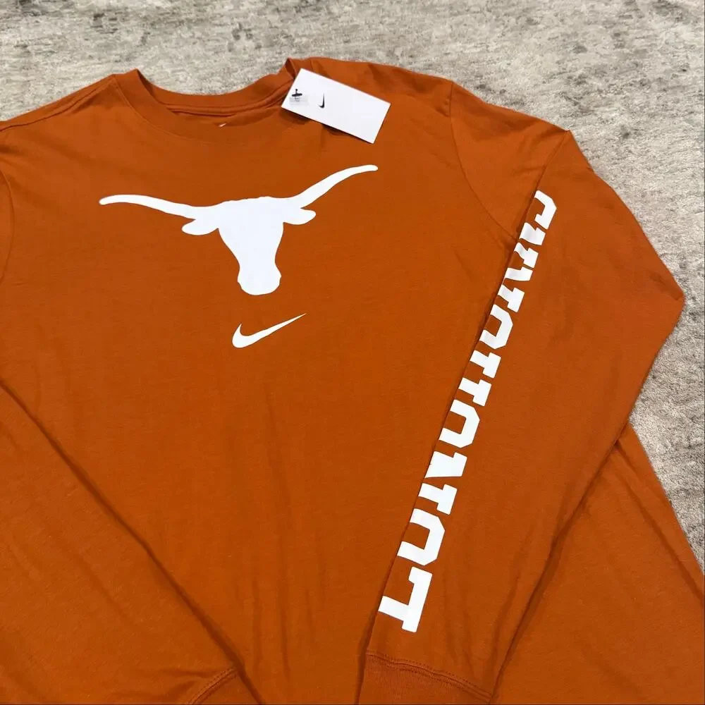 New Nike Texas Longhorns Long Sleeve Size L